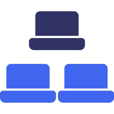 Mobilya simgesinin vektör illüstrasyonu