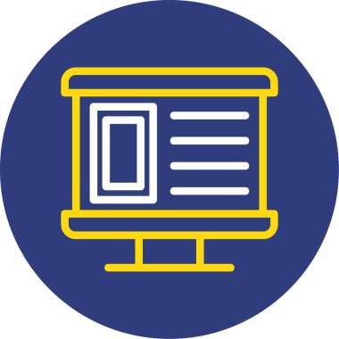 Dizüstü bilgisayar simgesi vektör çizimi