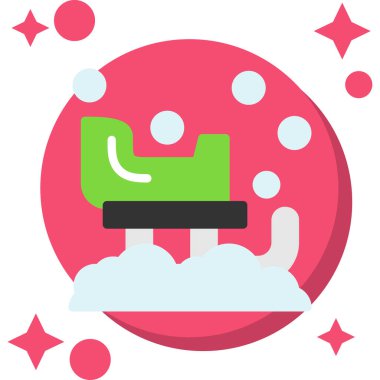 koltuk web simgesi, vektör çizim