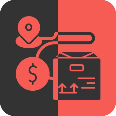 İş ve finans simgesinin vektör illüstrasyonu