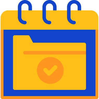 Takvim. Web simgesi basit illüstrasyon