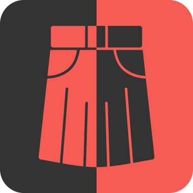 şort simgesi, vektör illüstrasyonu