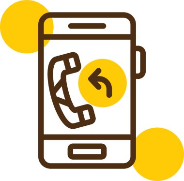 Bir telefonun vektör illüstrasyonu