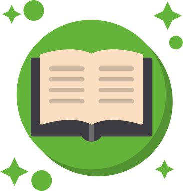 kitap simgesi vektör illüstrasyonu.