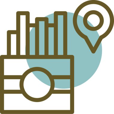 konum. Web simgesi basit illüstrasyon