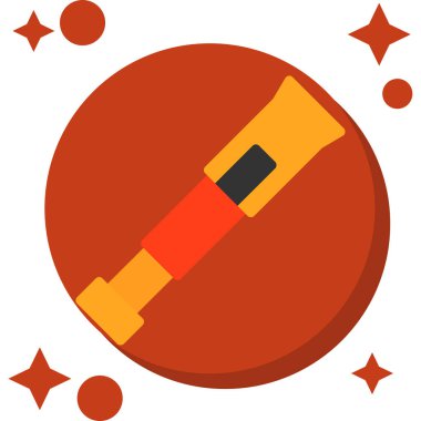 Kalem. Web simgesi basit illüstrasyon