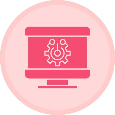 Teçhizat Web simgesi basit illüstrasyon