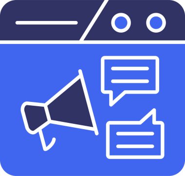 Konuşma yap. Web simgesi basit tasarım