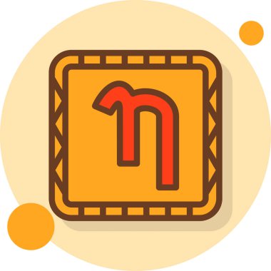 Modern b 'nin vektör illüstrasyonu eksik simgesi