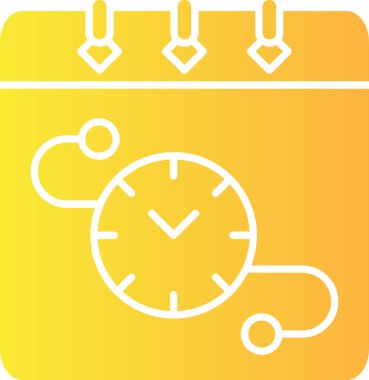 Alarm zamanı simgesi - ana hatlar biçiminde