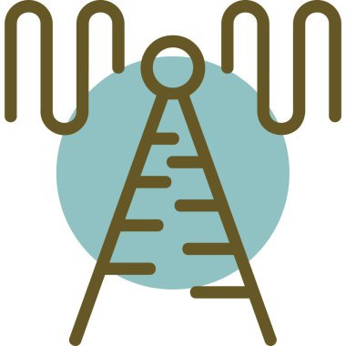 Uydu anten simge vektör çizim