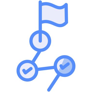 bayrak ikonu vektör illüstrasyonu