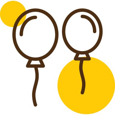 Parti simgesi. Vektör çizim