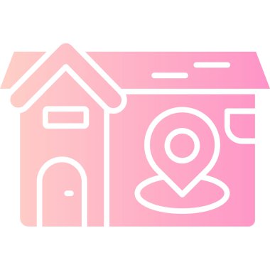 Ev simgesi vektör illüstrasyonu