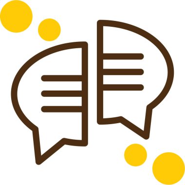 konuşma balonu simgesi, vektör illüstrasyonu