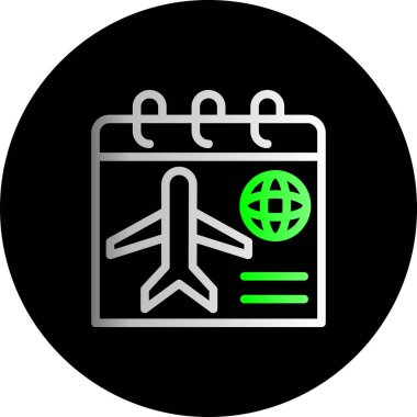 vektör uçuş simgesi, basit vektör illüstrasyonu