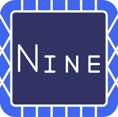 bir kare içinde harf logosu