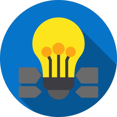 ampul simgesi vektör illüstrasyonu