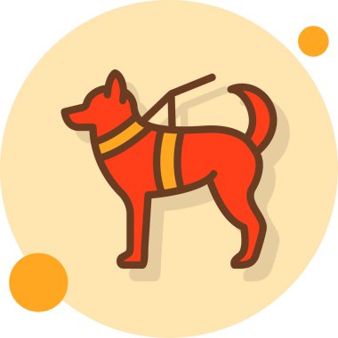 köpek simgesi vektör illüstrasyonu