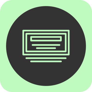 vektör Lcd düz simgesi