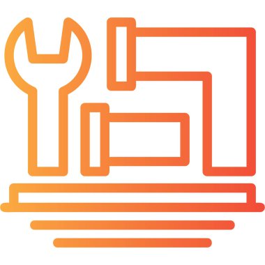 Onarım simgesinin vektör illüstrasyonu