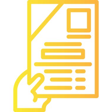 belge web simgesi, basit vektör illüstrasyonu