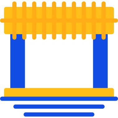 inşaat vinç simgesi, vektör illüstrasyon