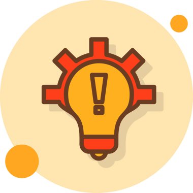 Ampul. Web simgesi basit illüstrasyon