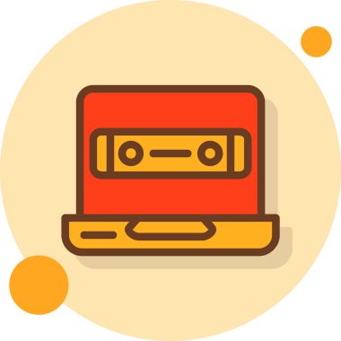 Ses. Web simgesi basit illüstrasyon