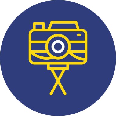 Kamera. Web simgesi basit illüstrasyon