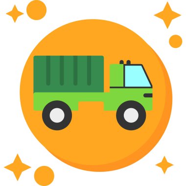 Kamyon. Web simgesi basit illüstrasyon