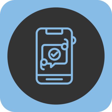 mobil uygulama simgesi, vektör illüstrasyonu