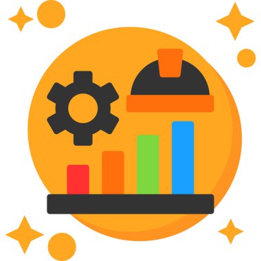 Bir iş simgesinin vektör illüstrasyonu