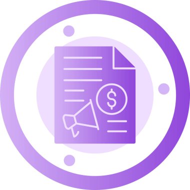 Bozuk para dolar ikonu vektör illüstrasyonu