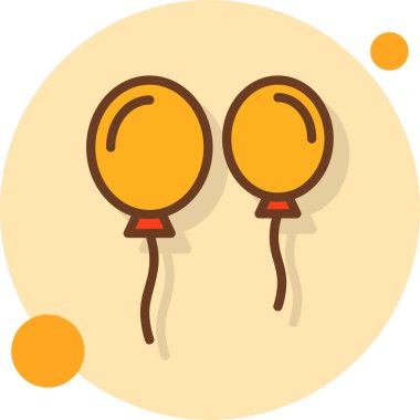 Balonlar. Web simgesi basit illüstrasyon