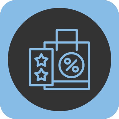 Benzersiz indirimli etiket vektör simgesi