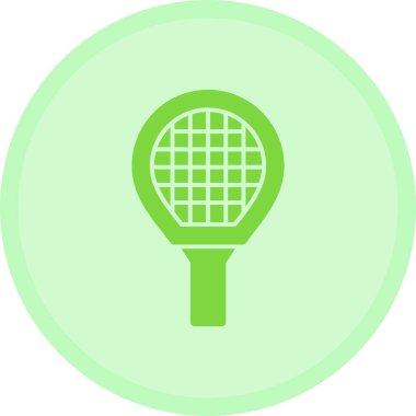 Tenis raketi ikonu. Basit resimleme