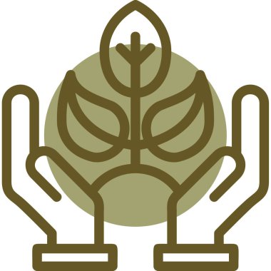 Ekoloji yaprağı çevresi simgesi - özet biçimi