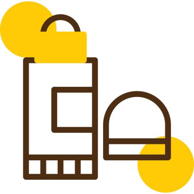 çanta çanta simgesi taslak biçimi