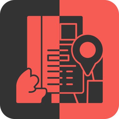 konum simgesi vektör illüstrasyonu