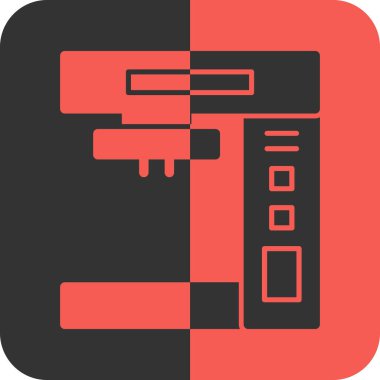 ATM makine simgesi. düz biçim vektör illüstrasyonu