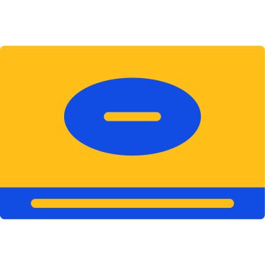 Kredi kartı ikonu. Basit resimleme