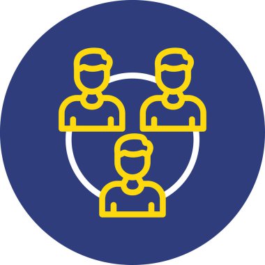 İnsan simgesinin vektör illüstrasyonu