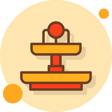 Lunapark simgesinin düz stili