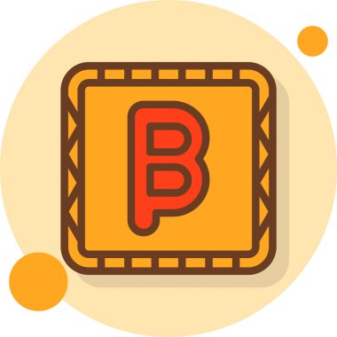 Para birimi finans simgesi Doldurulmuş dış hat biçimi