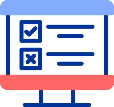 Tamam. Web simgesi basit illüstrasyon