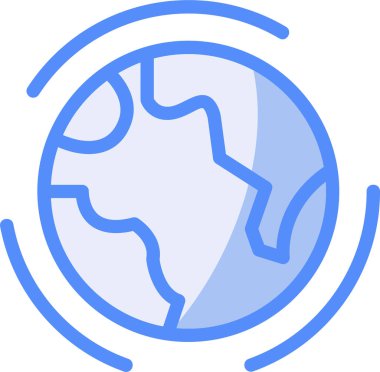 Küre. Web simgesi basit illüstrasyon