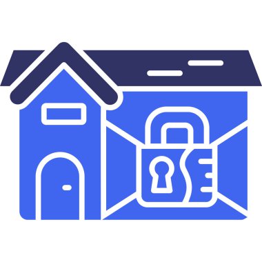 Ev. Web simgesi basit illüstrasyon