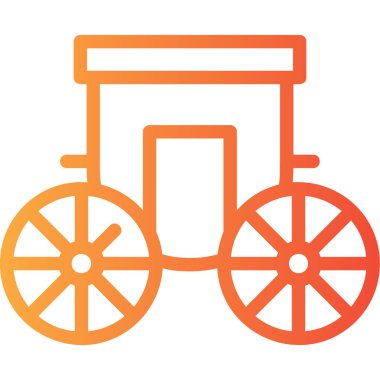 At arabası. Web simgesi basit illüstrasyon