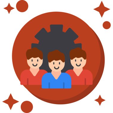 Sosyal ağ simgesi olan insanlar